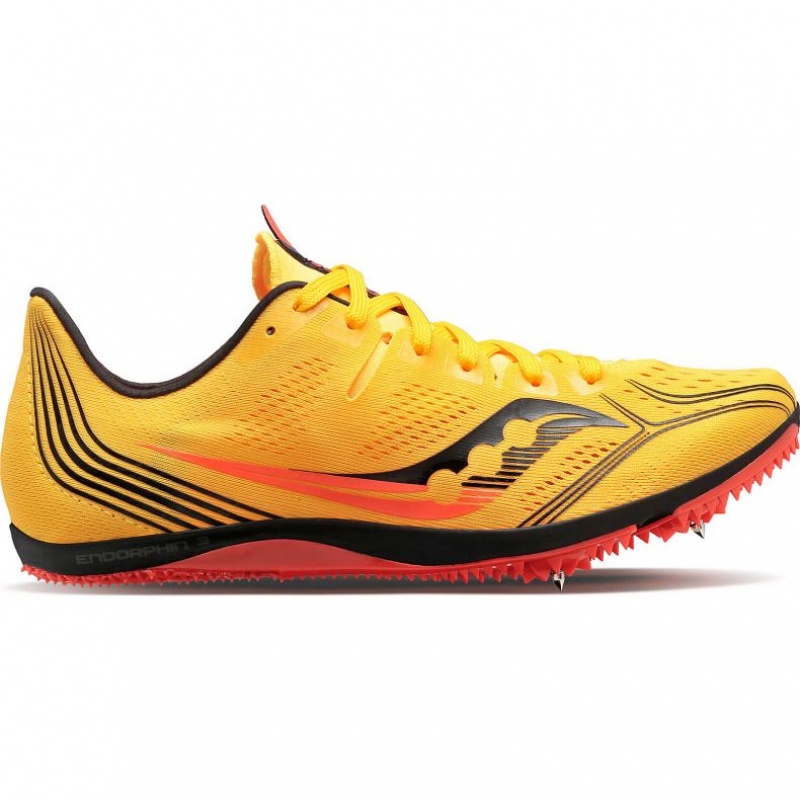 Saucony Endorphin 3 Men\'s Spikes Yellow | KSA ELJVI