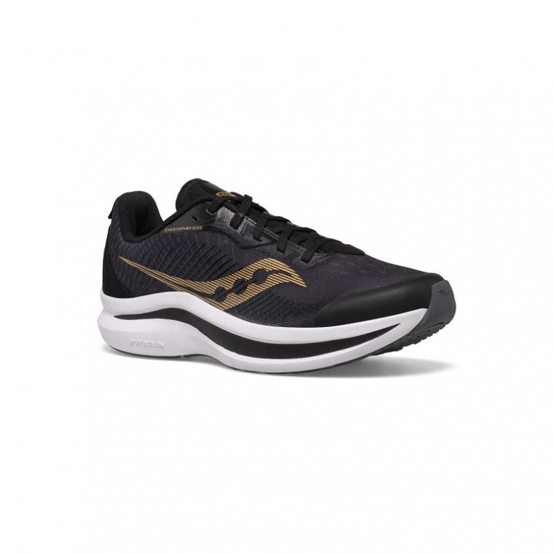 Saucony Endorphin KDZ Big Kids' Sneakers Black / Gold | Jeddah LHBCJ