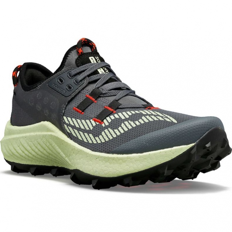 Saucony Endorphin Rift Men's Trail Running Shoes Grey / Mint | Jeddah VODUF