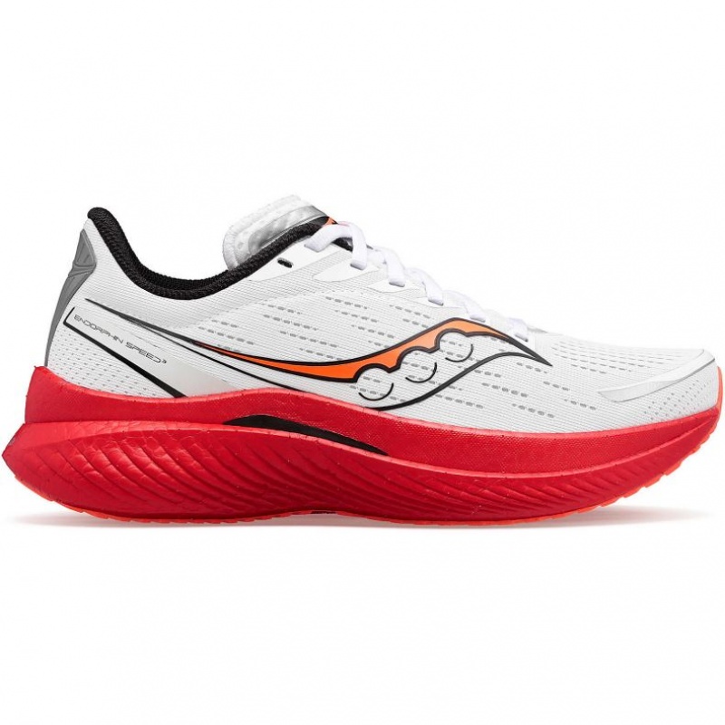 Saucony Endorphin Speed 3 Men\'s Running Shoes White | Jeddah MYINX