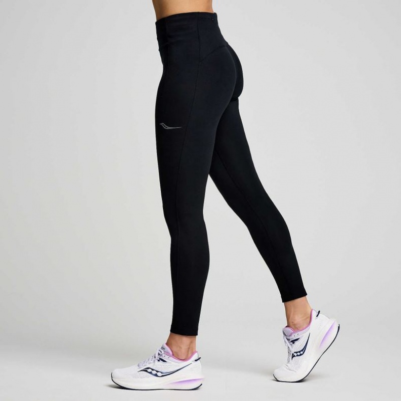 Saucony Fortify 7/8 Women's Tight Black | KSA SMNYF