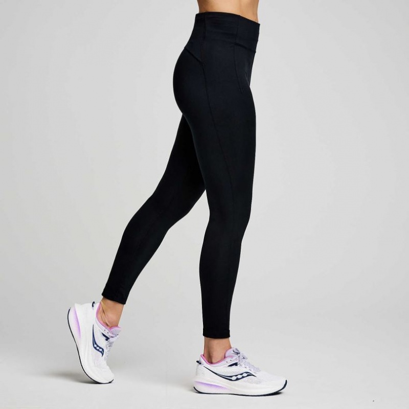 Saucony Fortify 7/8 Women's Tight Black | KSA SMNYF