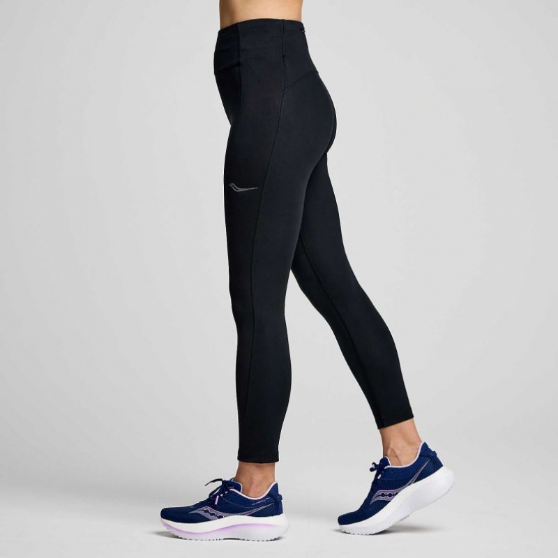 Saucony Fortify Crop Women's Tight Black | KSA VPITN