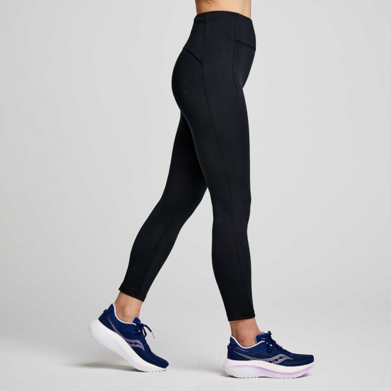 Saucony Fortify Crop Women's Tight Black | KSA VPITN