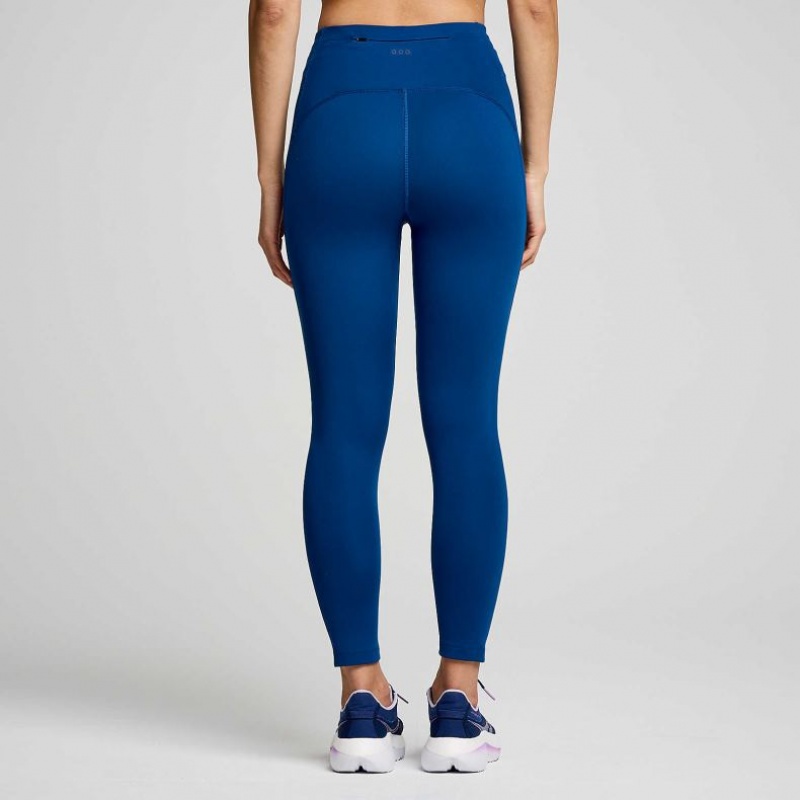 Saucony Fortify Crop Women's Tight Indigo | Jeddah FQVCS