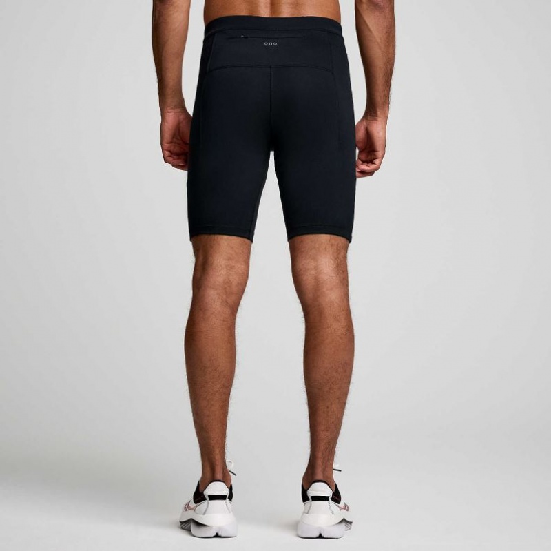 Saucony Fortify Lined Half Men's Tight Black | Riyadh VABEL