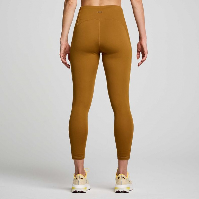 Saucony Fortify Viz Women's Tight Brown | Riyadh GPQFV