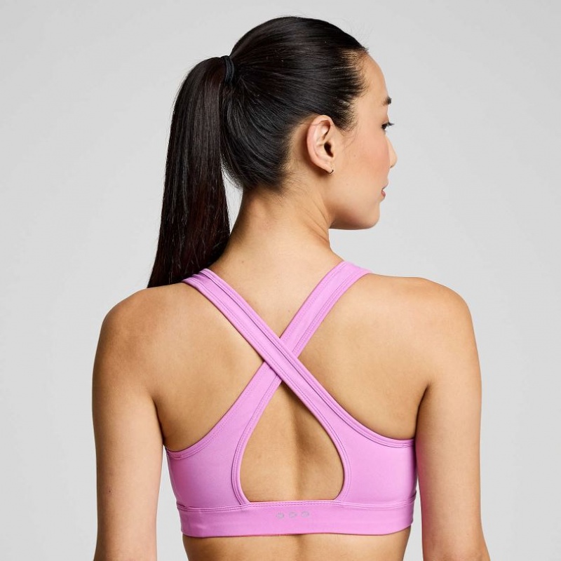 Saucony Fortify Women's Bra Purple | Jeddah POFJI