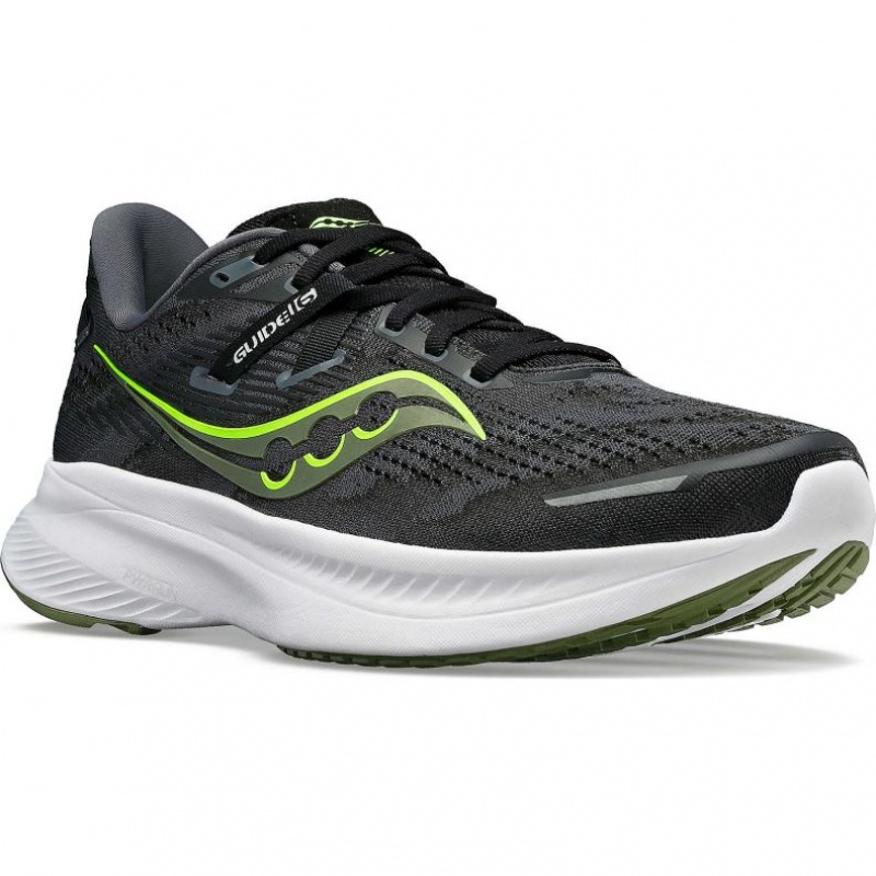 Saucony Guide 16 Men's Running Shoes Black | KSA XDORN