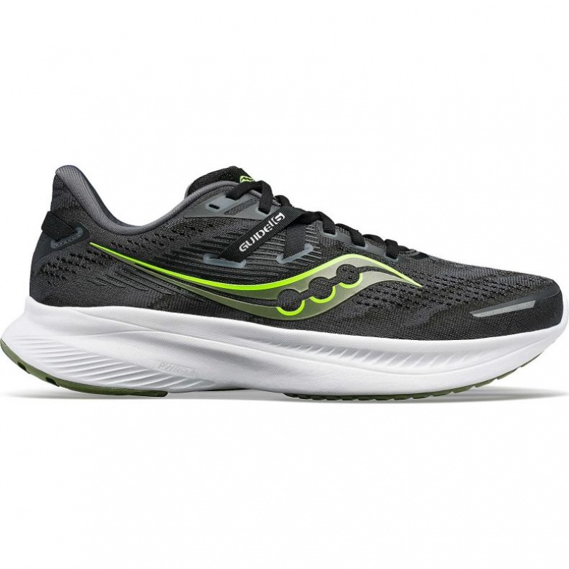 Saucony Guide 16 Men\'s Running Shoes Black | KSA XDORN