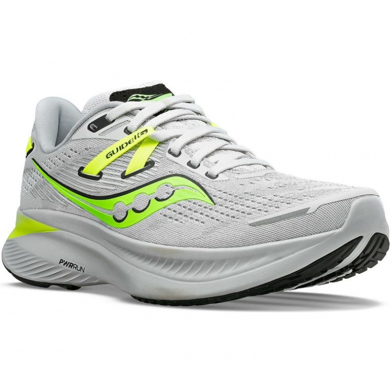 Saucony Guide 16 Men's Running Shoes White | KSA QTFUS