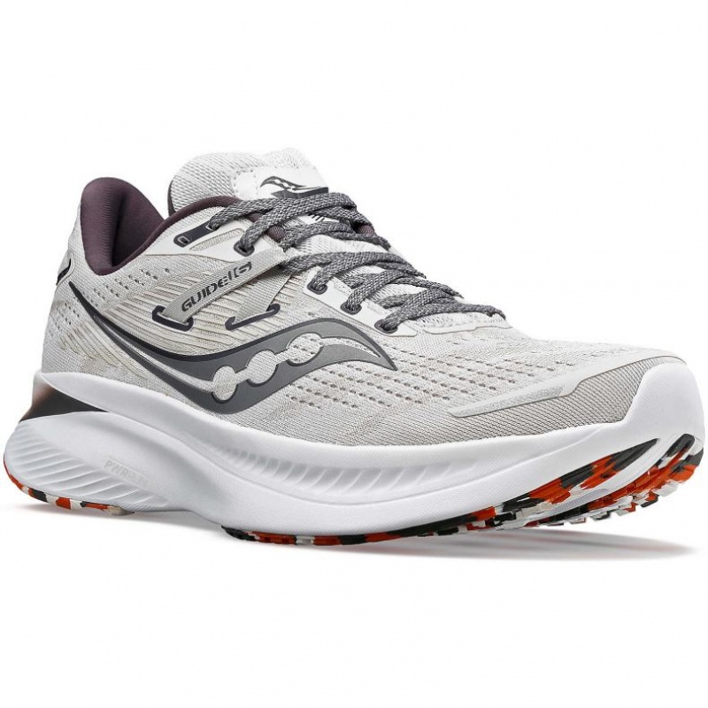 Saucony Guide 16 Men's Running Shoes White | Riyadh LSCBQ