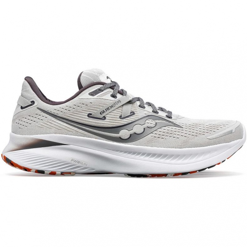 Saucony Guide 16 Men\'s Running Shoes White | Riyadh LSCBQ