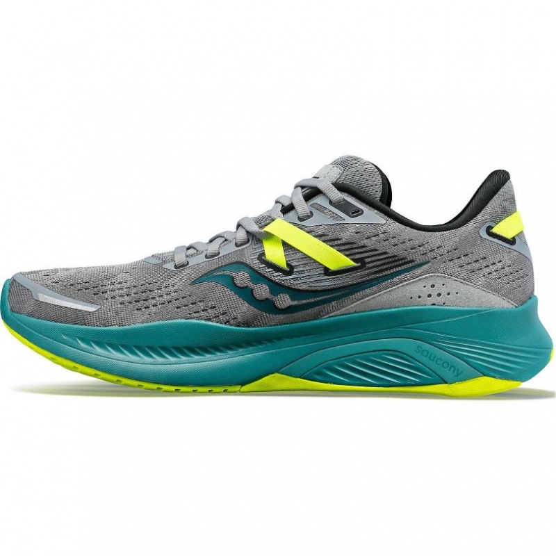 Saucony Guide 16 Men's Wide Running Shoes Grey / Turquoise | Riyadh DJKNY