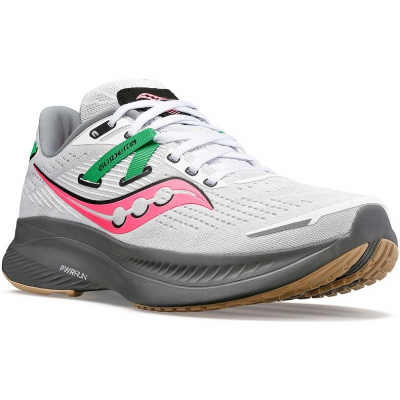 Saucony Guide 16 Women's Running Shoes White | Jeddah YABQZ