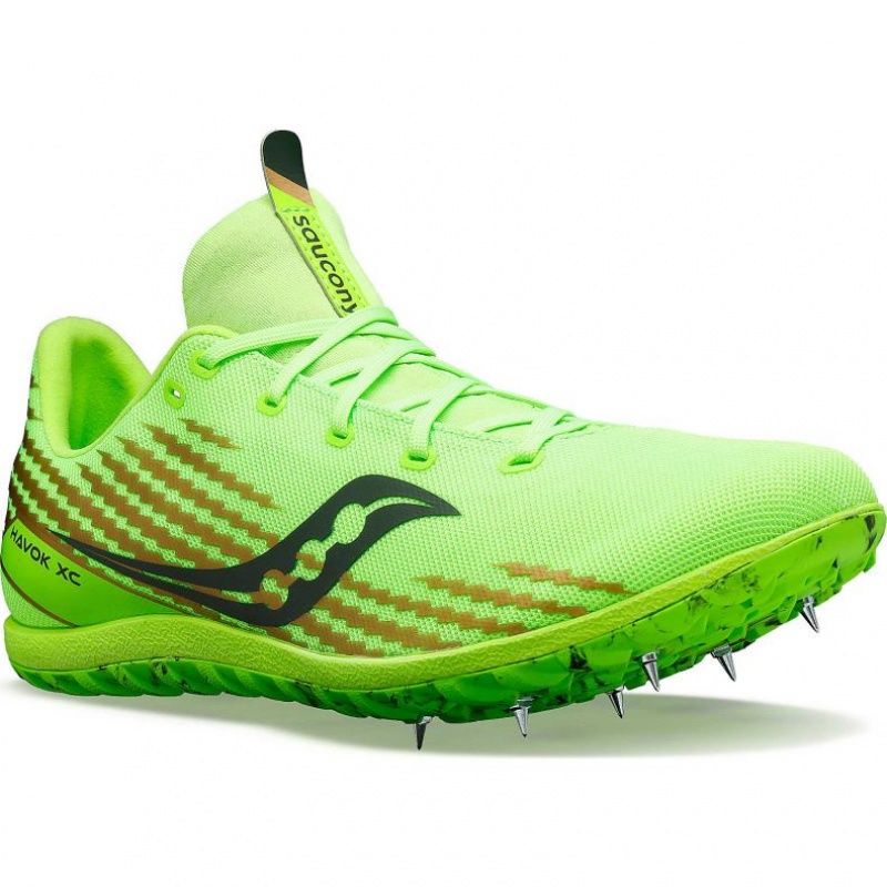 Saucony Havok XC 3 Flat Women's Running Shoes Green | Riyadh GTYKD