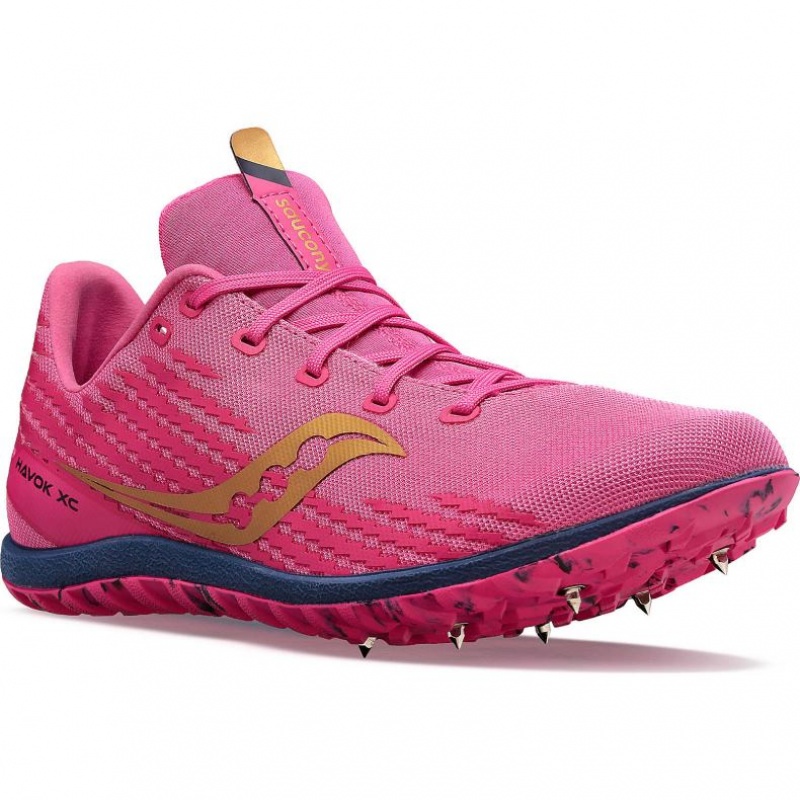 Saucony Havok XC 3 Men's Spikes Pink | Riyadh OXRIZ