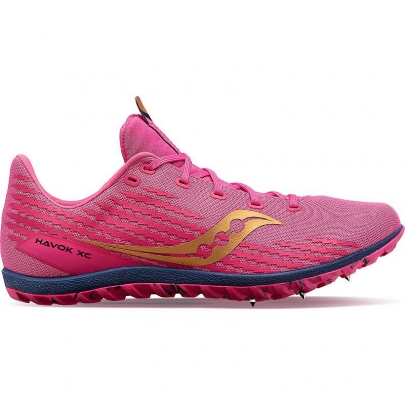 Saucony Havok XC 3 Men\'s Spikes Pink | Riyadh OXRIZ