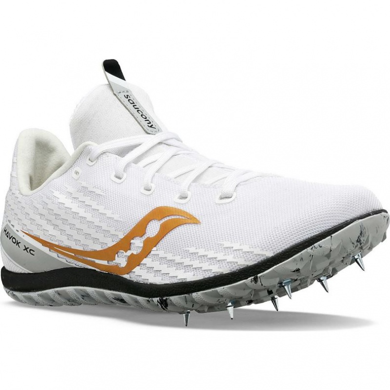 Saucony Havok XC 3 Men's Spikes White | Jeddah XFZPV