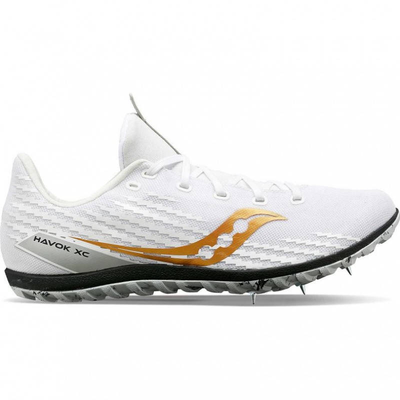 Saucony Havok XC 3 Men\'s Spikes White | Jeddah XFZPV