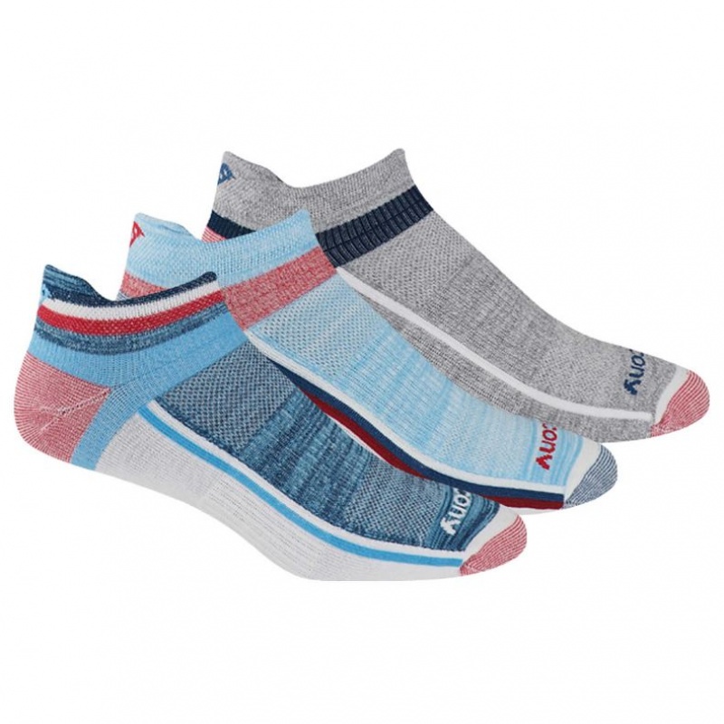 Saucony Inferno Liteweight 3-Pack Men's Socks Multicolor | Riyadh UIEDJ