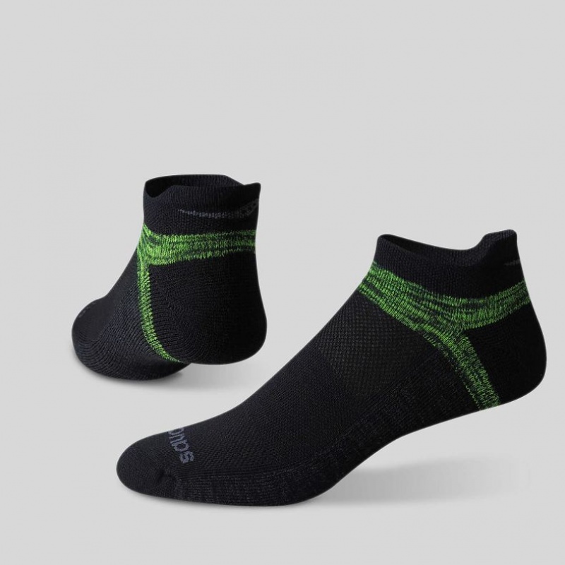 Saucony Inferno No Show Tab 3-Pack Women's Socks Green / Black | Riyadh IZXKL