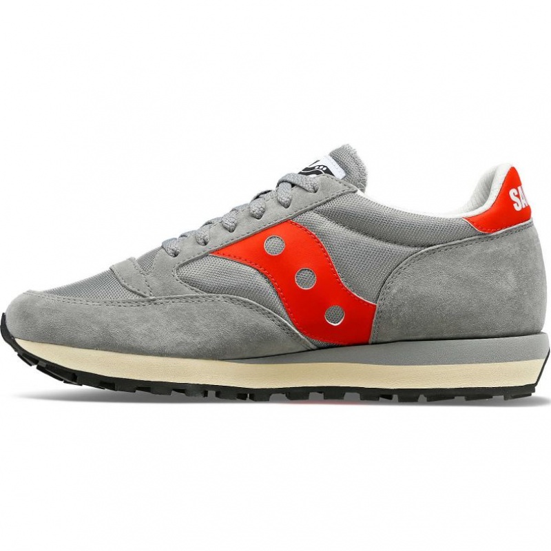 Saucony Jazz 81 Men's Sneakers Grey / Red | Jeddah YRUWA