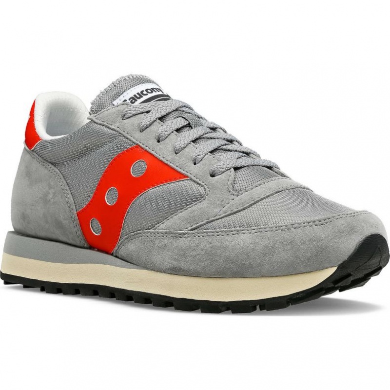 Saucony Jazz 81 Men's Sneakers Grey / Red | Jeddah YRUWA