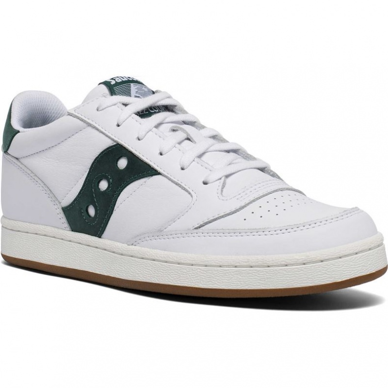 Saucony Jazz Court Men's Sneakers White / Green | Riyadh OYJEC