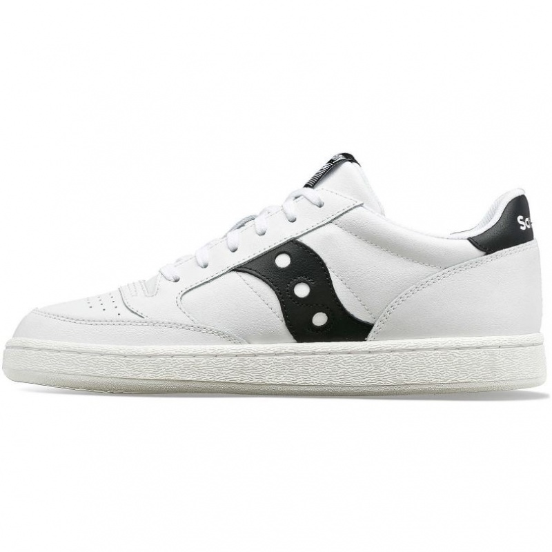 Saucony Jazz Court PU Women's Sneakers White / Black | Jeddah MGYDZ