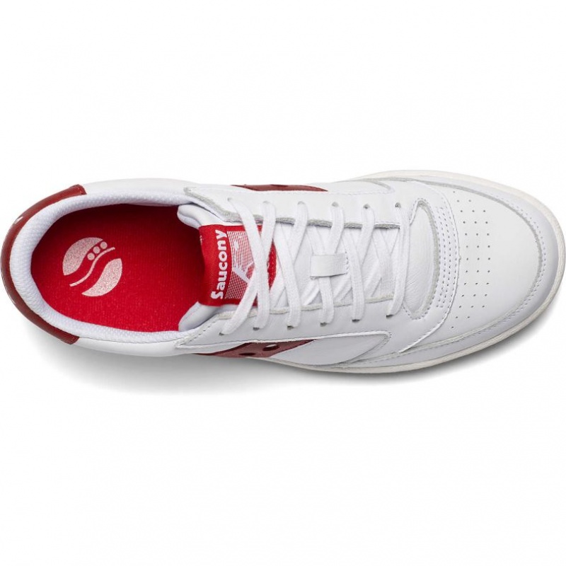 Saucony Jazz Court Women's Sneakers White / Red | KSA GEJDR