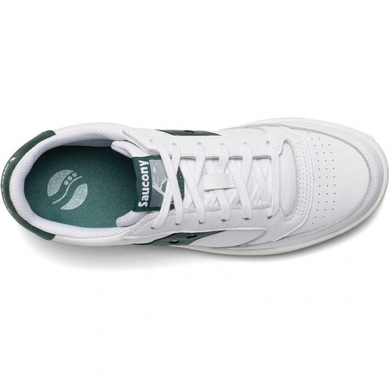 Saucony Jazz Court Women's Sneakers White / Green | Riyadh XQFRE