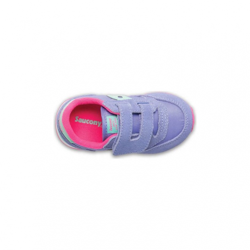 Saucony Jazz Hook & Loop Big Kids' Sneakers Purple | Jeddah LRBGI