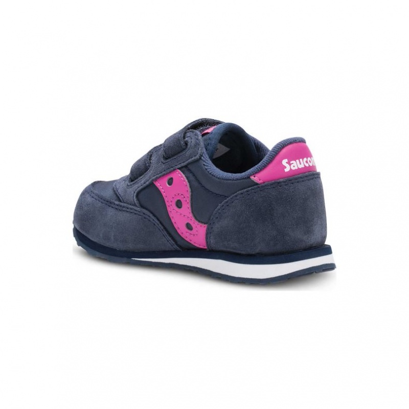 Saucony Jazz Hook & Loop Big Kids' Sneakers Navy | KSA BPUVK