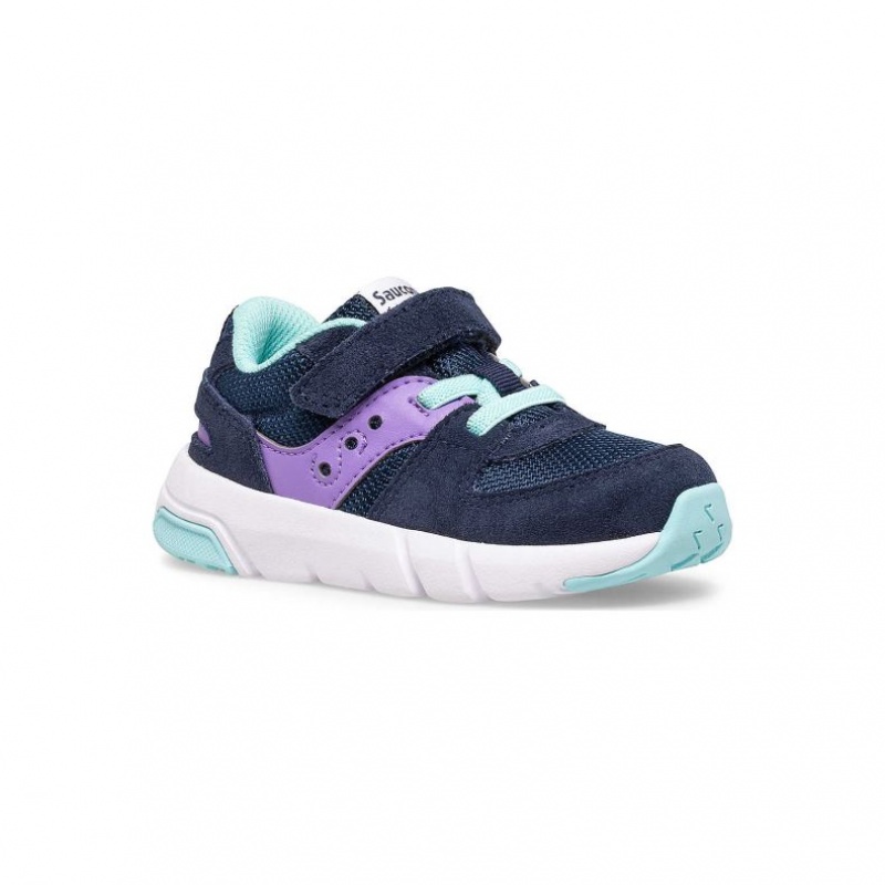 Saucony Jazz Lite 2.0 Little Kids' Sneakers Navy / Purple | Jeddah QECXL