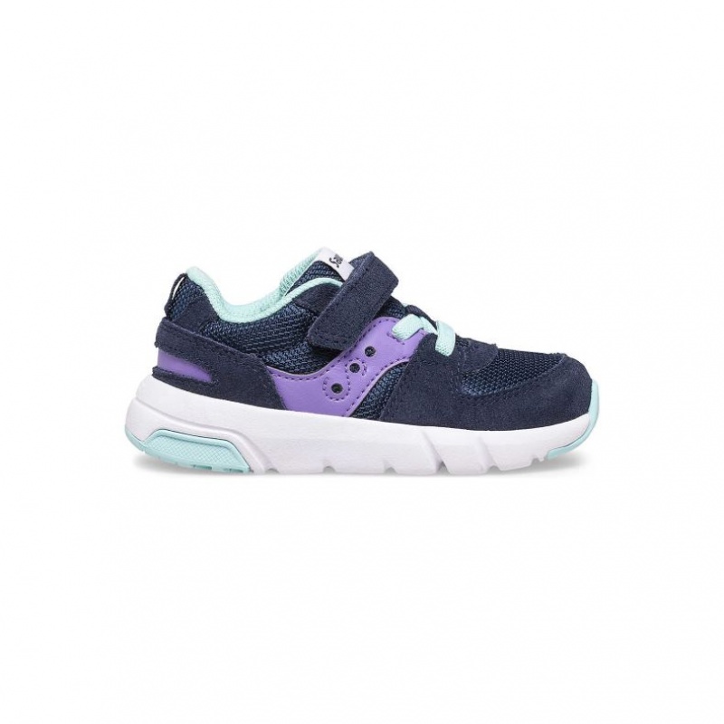 Saucony Jazz Lite 2.0 Little Kids\' Sneakers Navy / Purple | Jeddah QECXL