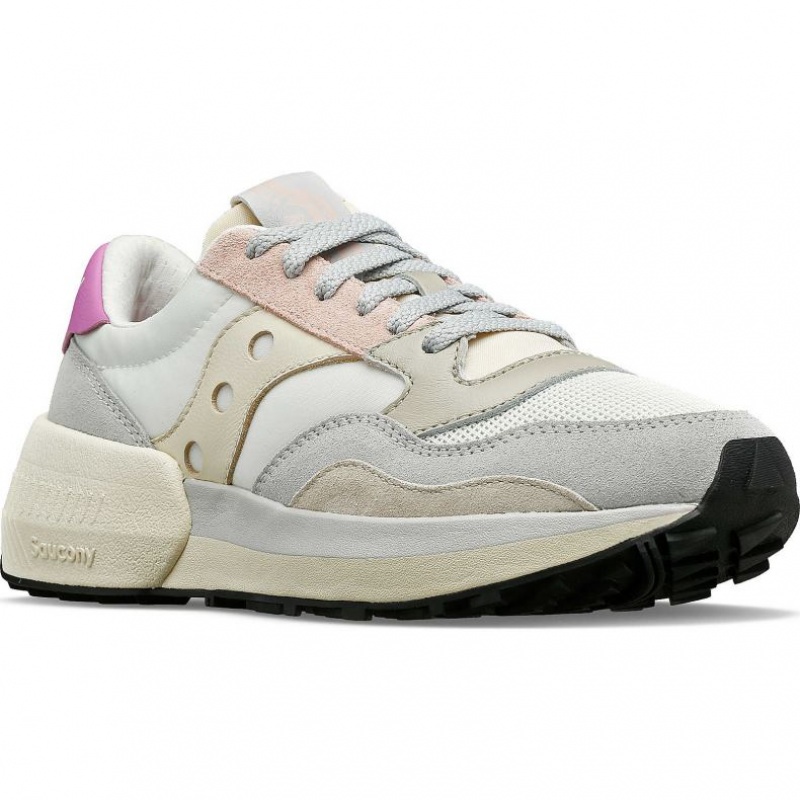 Saucony Jazz NXT Women's Sneakers White / Grey / Rose | Jeddah NAOQV