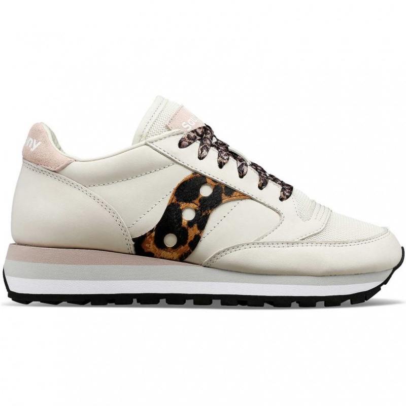 Saucony Jazz Triple Women\'s Sneakers White / Leopard | KSA UWNBZ