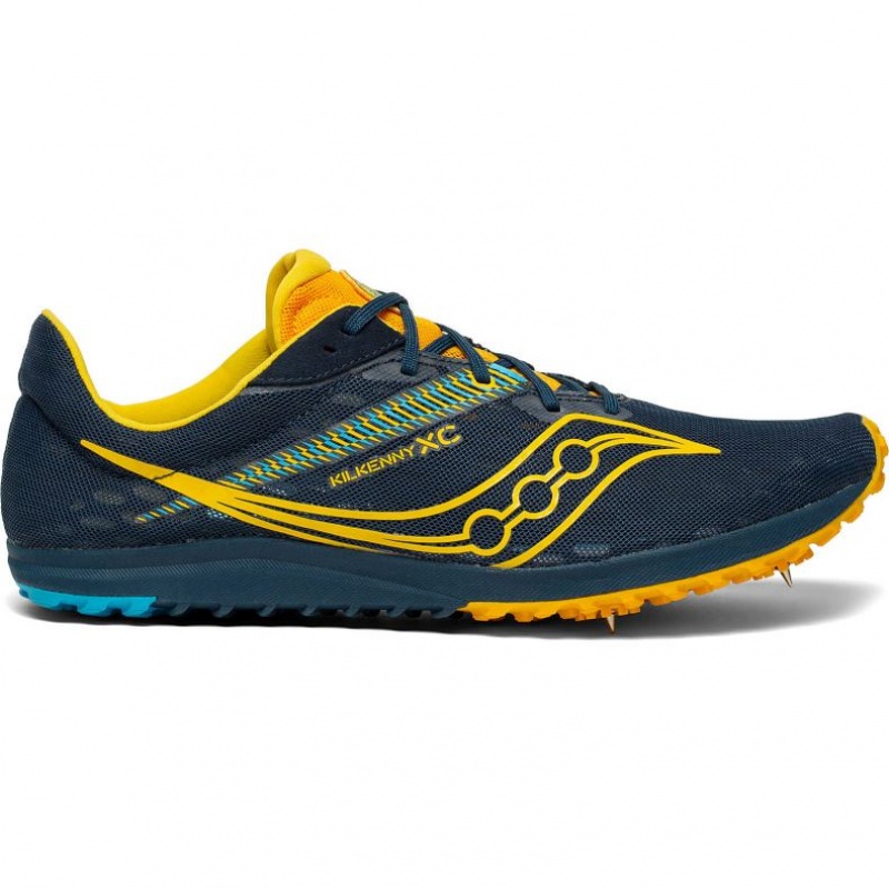 Saucony Kilkenny XC9 Men\'s Spikes Navy | KSA WTUHQ