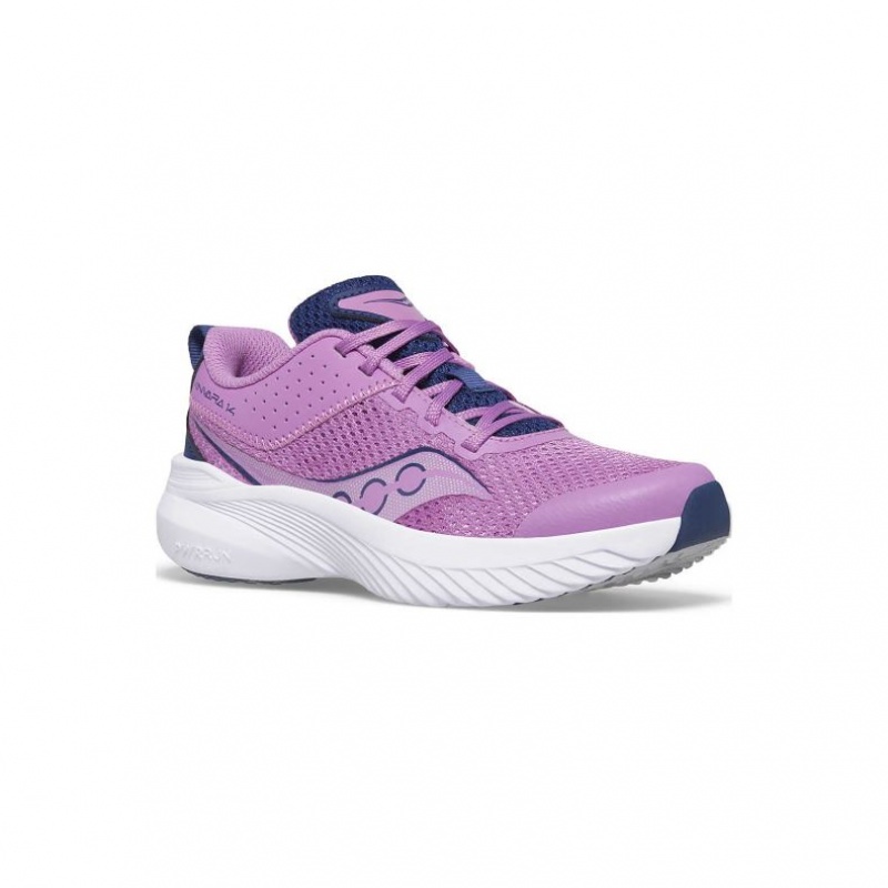 Saucony Kinvara 14 Big Kids' Sneakers Purple / Indigo | Jeddah TJQSM