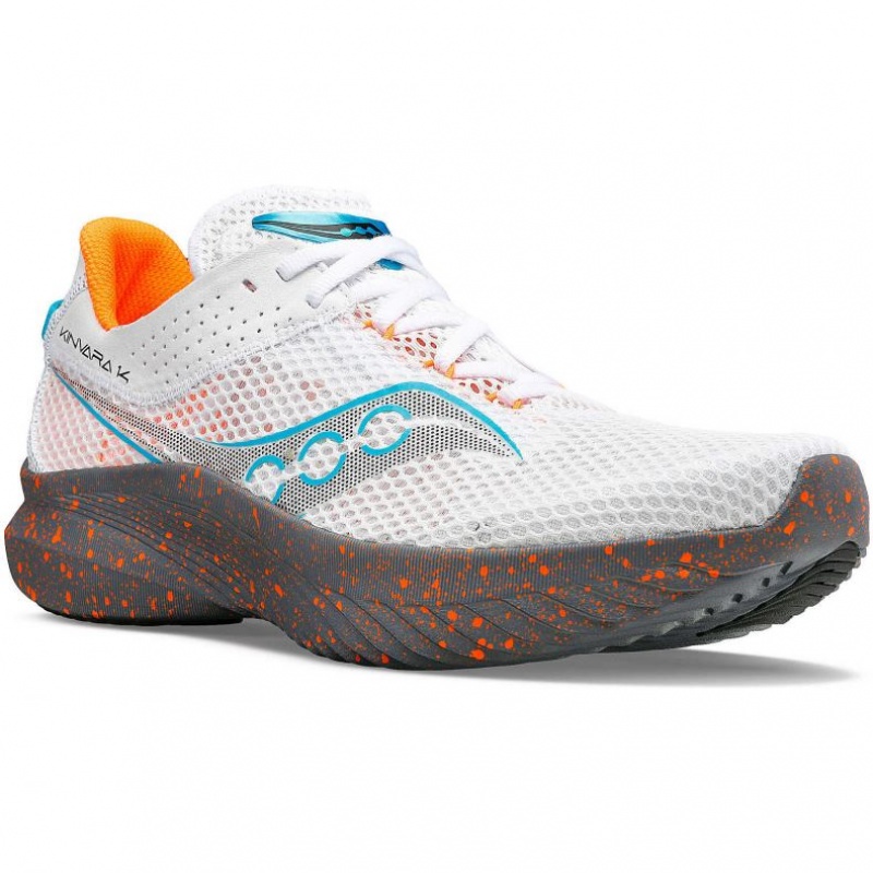 Saucony Kinvara 14 Men's Running Shoes White | KSA NGTXZ