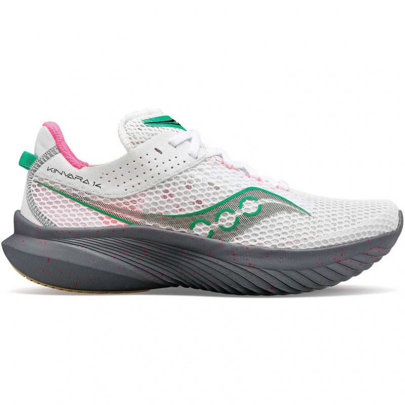 Saucony Kinvara 14 Women\'s Running Shoes White | Riyadh VKTUY