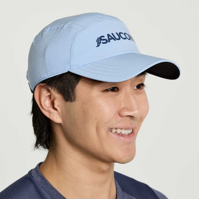 Saucony Outpace Men\'s Hat Blue | KSA IAUEF