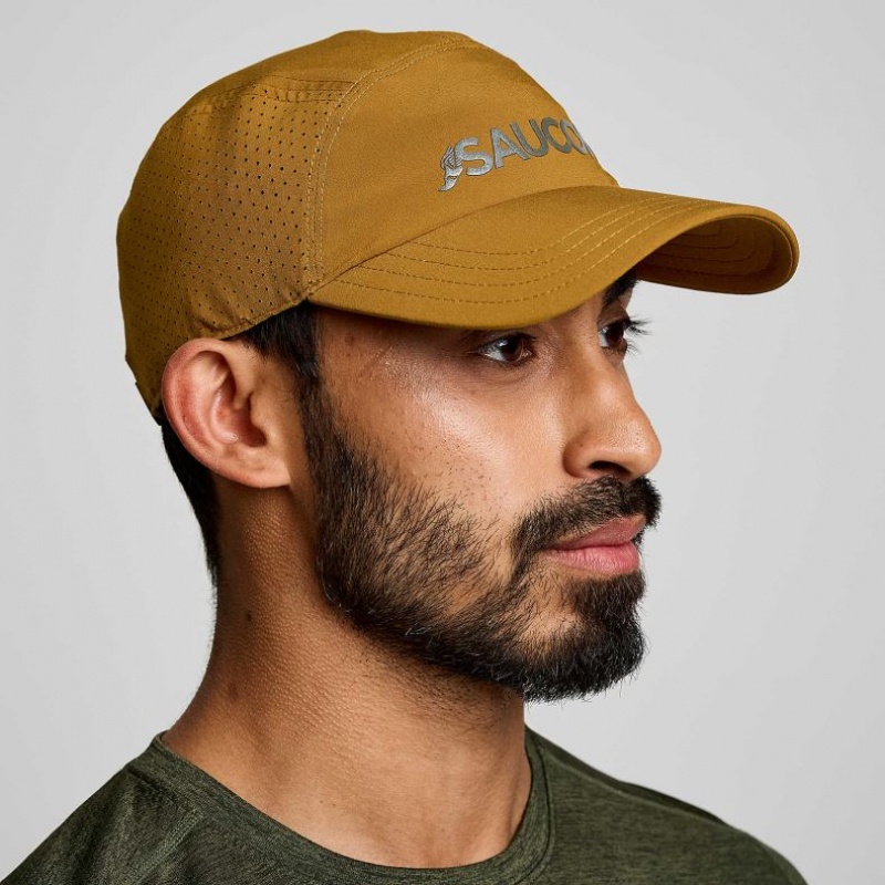 Saucony Outpace Men\'s Hat Brown | KSA ETBNY