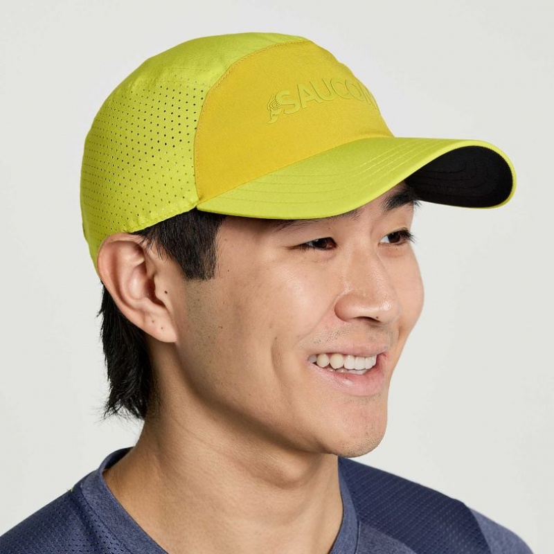 Saucony Outpace Men\'s Hat Yellow | Jeddah HOJUM