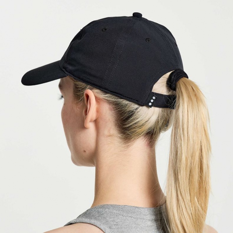 Saucony Outpace Petite Women's Hat Black | KSA DNTHM