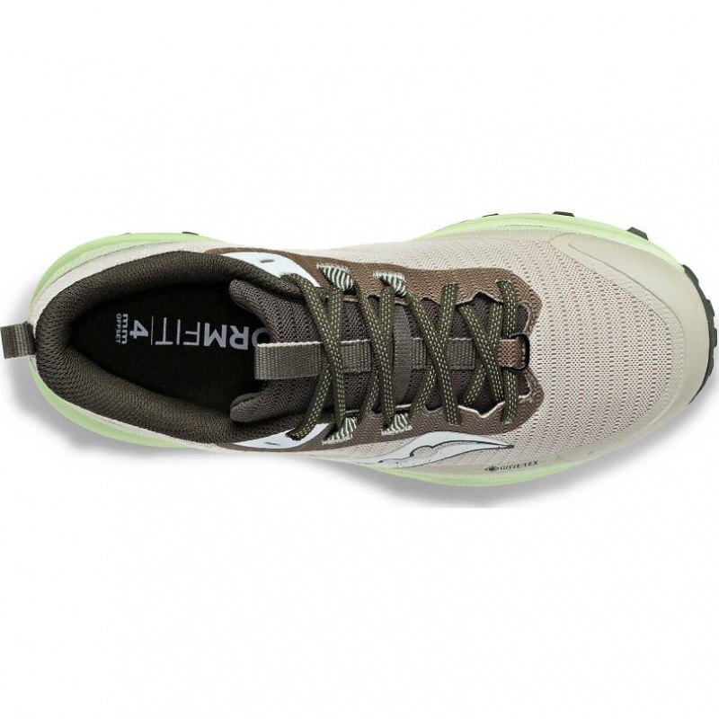 Saucony Peregrine 13 GTX Men's Running Shoes Grey / Mint | Jeddah IEGNJ