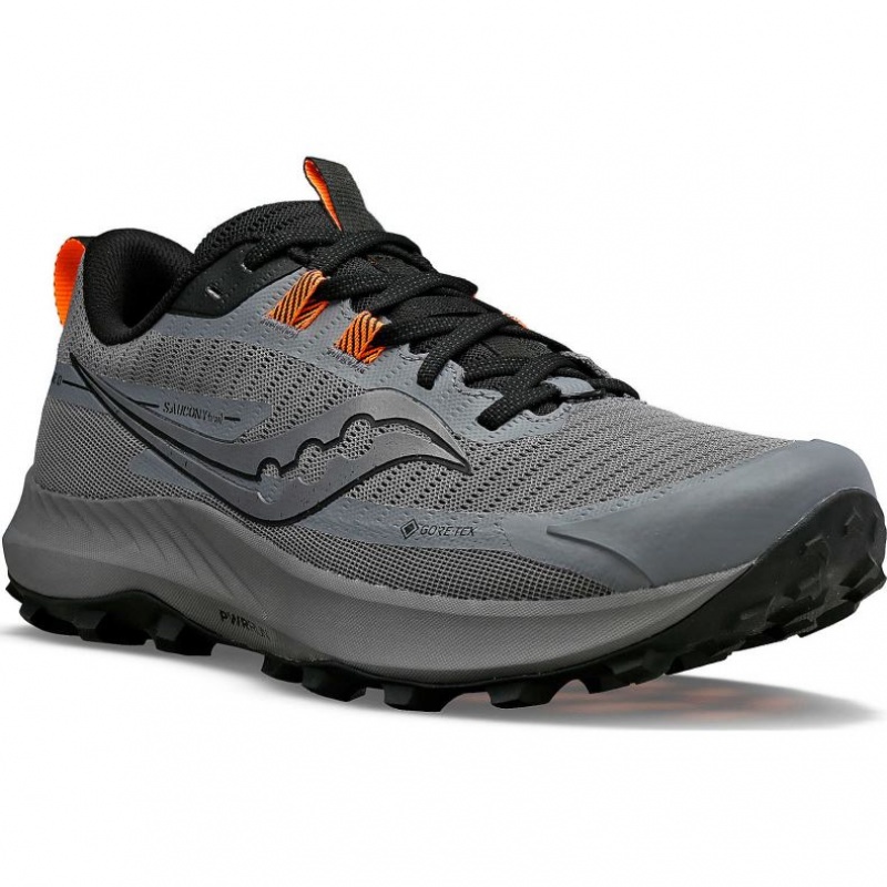 Saucony Peregrine 13 GTX Men's Trail Running Shoes Grey | Riyadh BZDXA