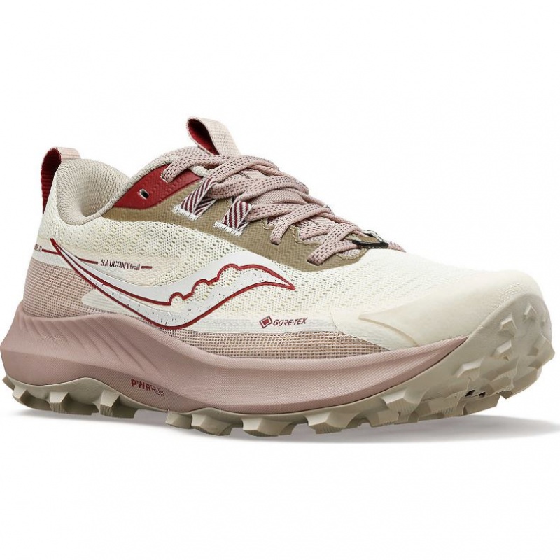 Saucony Peregrine 13 GTX Women's Trail Running Shoes White | Riyadh QMDOF