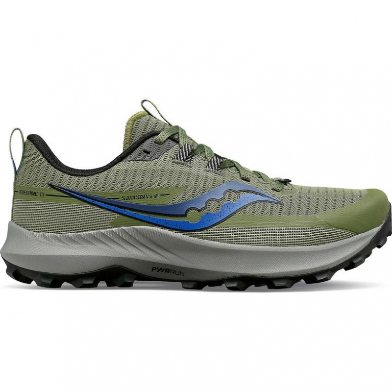 Saucony Peregrine 13 Men\'s Trail Running Shoes Olive | Jeddah PNTWY